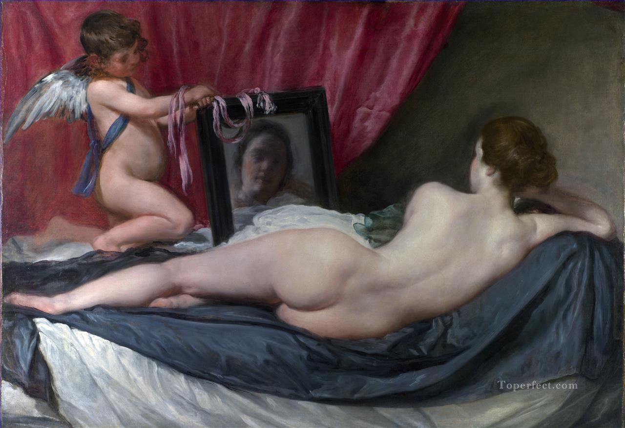 Venus at her Mirror Diego Velazquez Oil Paintings